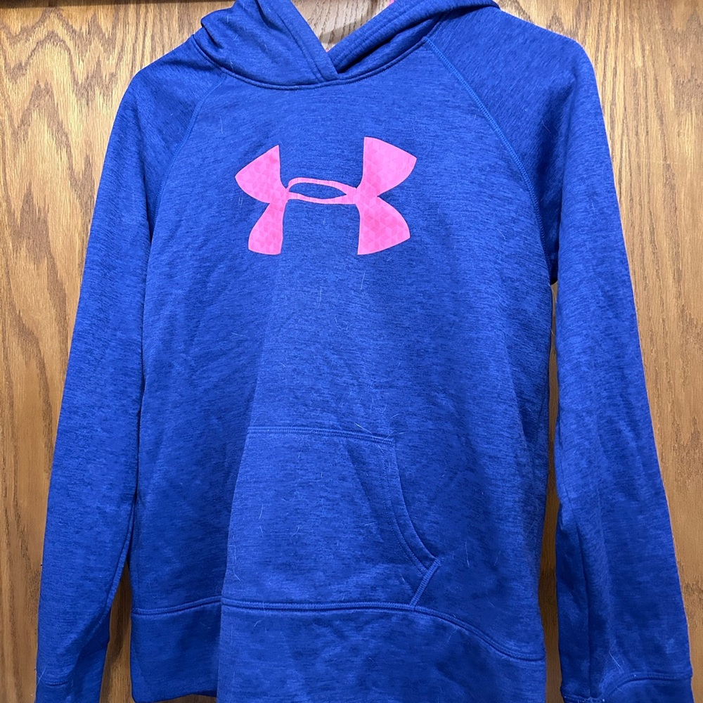 Under Armour Blue and Pink Athletic Hoodie